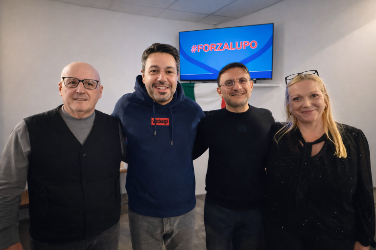 vl: Kassierer: Luciano Mileo, 1. Vorsitzender: Domenico Lucanto, 2. Vorsitzender: Pietro Ficara, Schriftführerin: Miriam Gobbato-Schettino (Foto: lupomartini.com